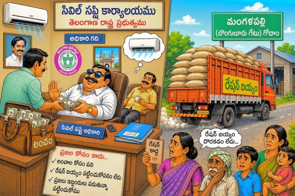 రేషన్ బియ్యం దందా…  దాడులే డ్రామానా?