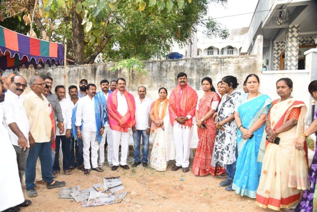 రామాంజనేయ కాలనీలో పర్యటించిన ఎమ్మెల్యే సుధీర్ రెడ్డి