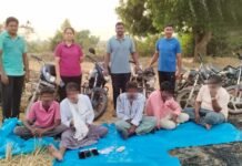 పేకాట స్థావరం పై పోలీసుల మెరుపుదాడి