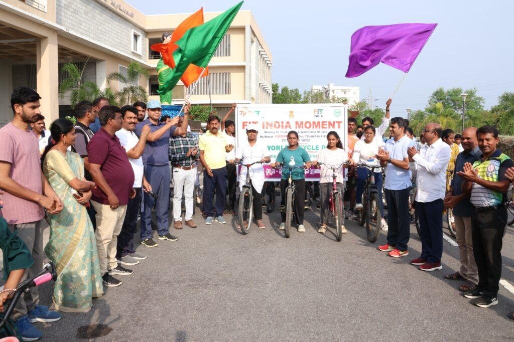 ప్రపంచ సైకిల్ దినోత్సవం సందర్భంగా ఫిట్ ఇండియా సైక్లింగ్ ర్యాలీ ప్రారంభించిన జిల్లా కలెక్టర్ ఆశిష్ సాంగ్వాన్