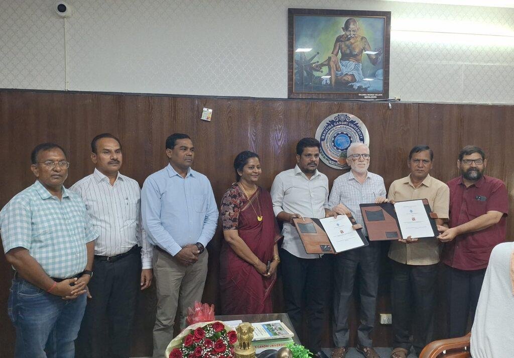 మహాత్మా గాంధీ విశ్వవిద్యాలయం–టీ-సాట్ మధ్య ఒప్పందం..