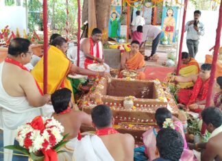 ఎల్బీ స్టేడియంలోని కనకదుర్గ ఆలయంలో నూతన మూలవిరాట్ పునఃప్రతిష్ఠా మహోత్సవం ప్రారంభం